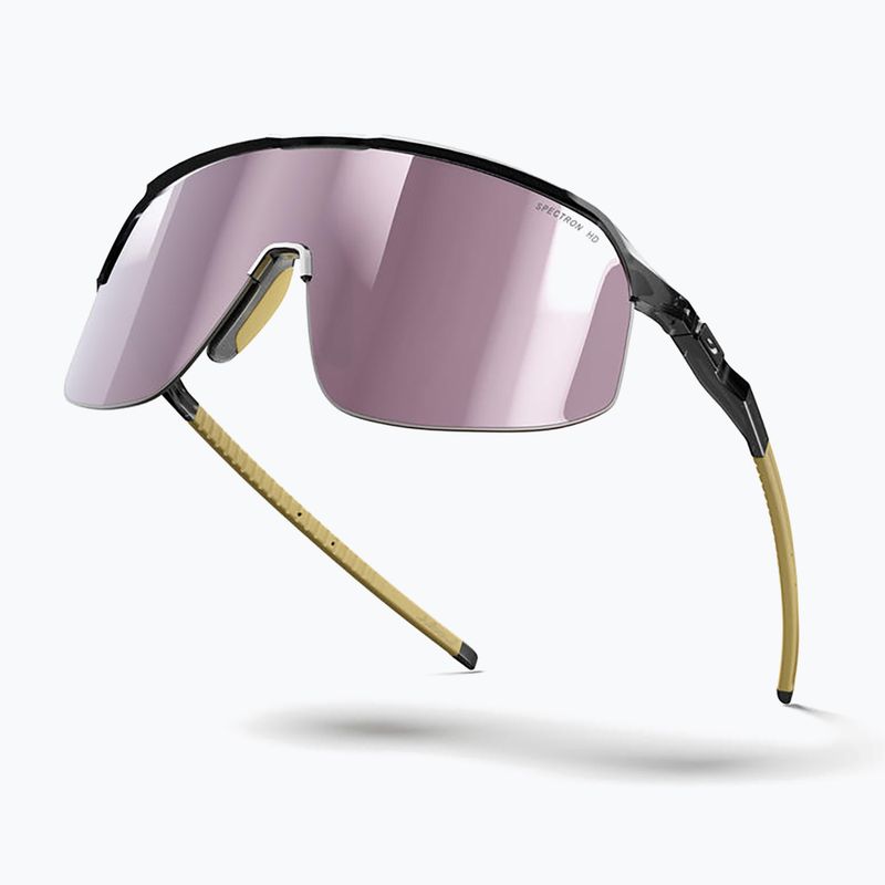 Okulary przeciwsłoneczne Julbo Density Spectron HD shiny translu black/light brown 5