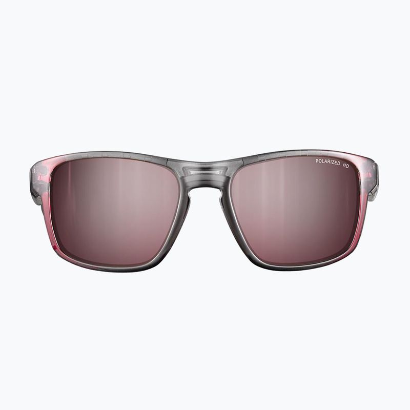 Okulary przeciwsłoneczne Julbo Shield M Polarized HD shint translu gray/fluo pink 2