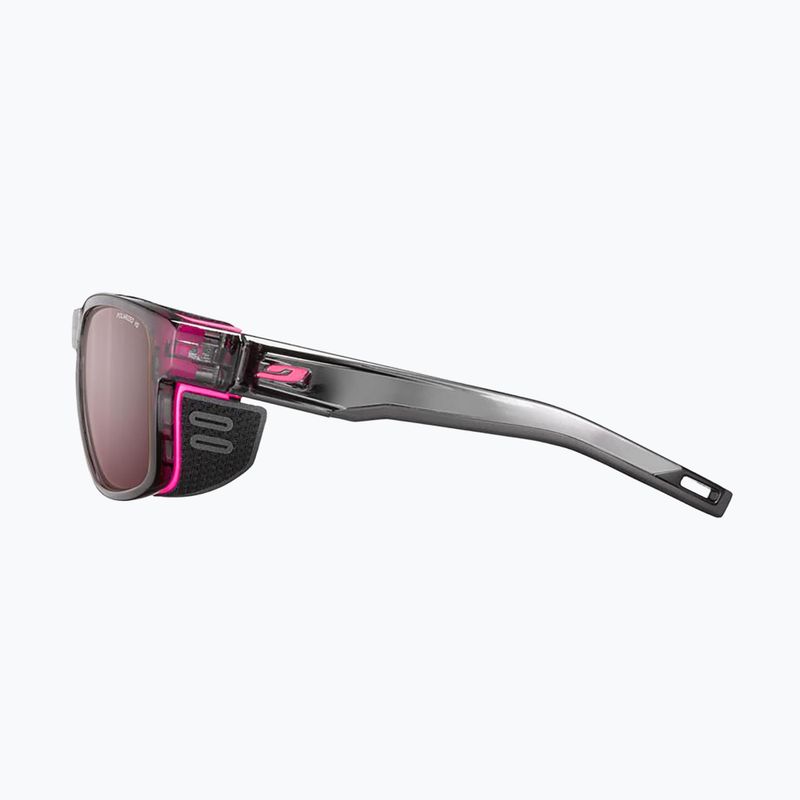 Okulary przeciwsłoneczne Julbo Shield M Polarized HD shint translu gray/fluo pink 3