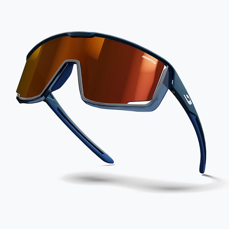 Okulary przeciwsłoneczne Julbo Fury Reactiv High Contrast matt blue/translu blue 6