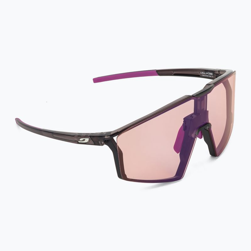 Okulary przeciwsłoneczne Julbo Edge Reactiv High Contrast shiny translu black/purple 2