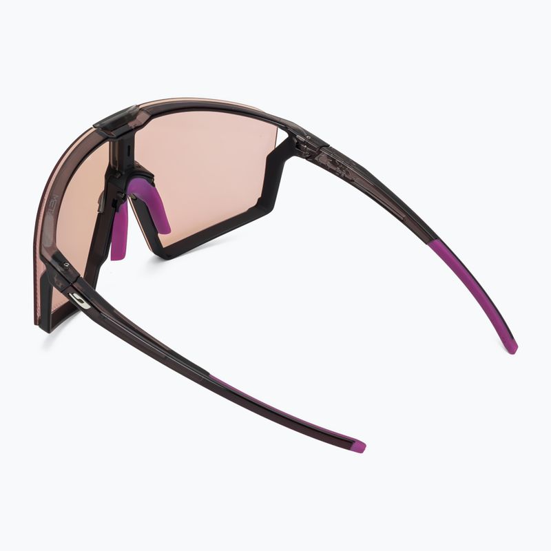 Okulary przeciwsłoneczne Julbo Edge Reactiv High Contrast shiny translu black/purple 3