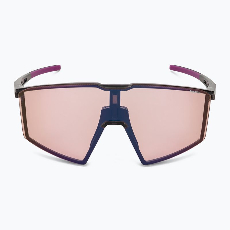 Okulary przeciwsłoneczne Julbo Edge Reactiv High Contrast shiny translu black/purple 4