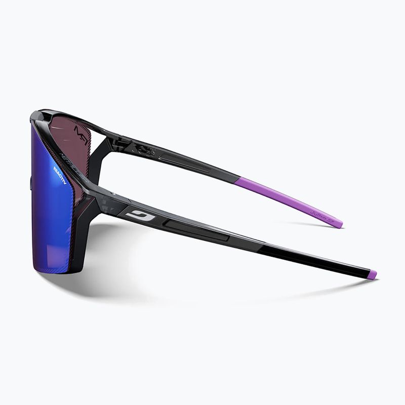 Okulary przeciwsłoneczne Julbo Edge Reactiv High Contrast shiny translu black/purple 4