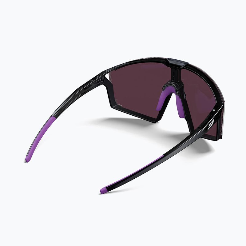 Okulary przeciwsłoneczne Julbo Edge Reactiv High Contrast shiny translu black/purple 5
