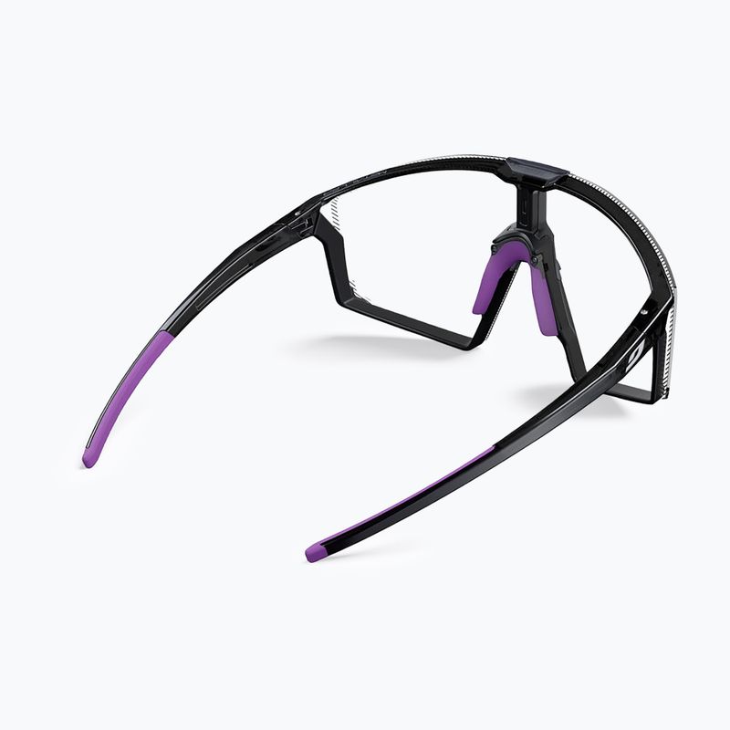 Okulary przeciwsłoneczne Julbo Edge Reactiv High Contrast shiny translu black/purple 10