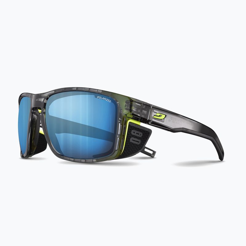 Okulary przeciwsłoneczne Julbo Shield M Polar 4 Hd black/yellow fluo/capsule ocean master 6