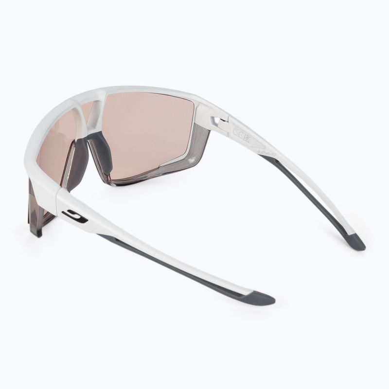 Okulary przeciwsłoneczne Julbo Fury Reactiv High Contrast matt white/translucent gray/blue 2