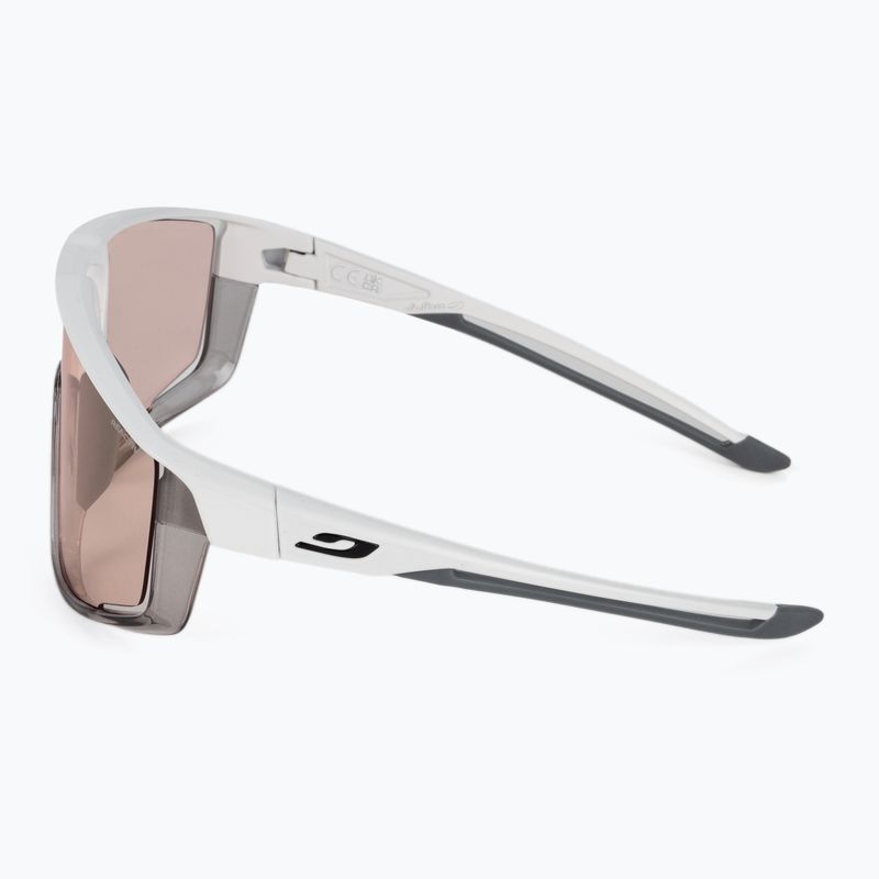 Okulary przeciwsłoneczne Julbo Fury Reactiv High Contrast matt white/translucent gray/blue 4