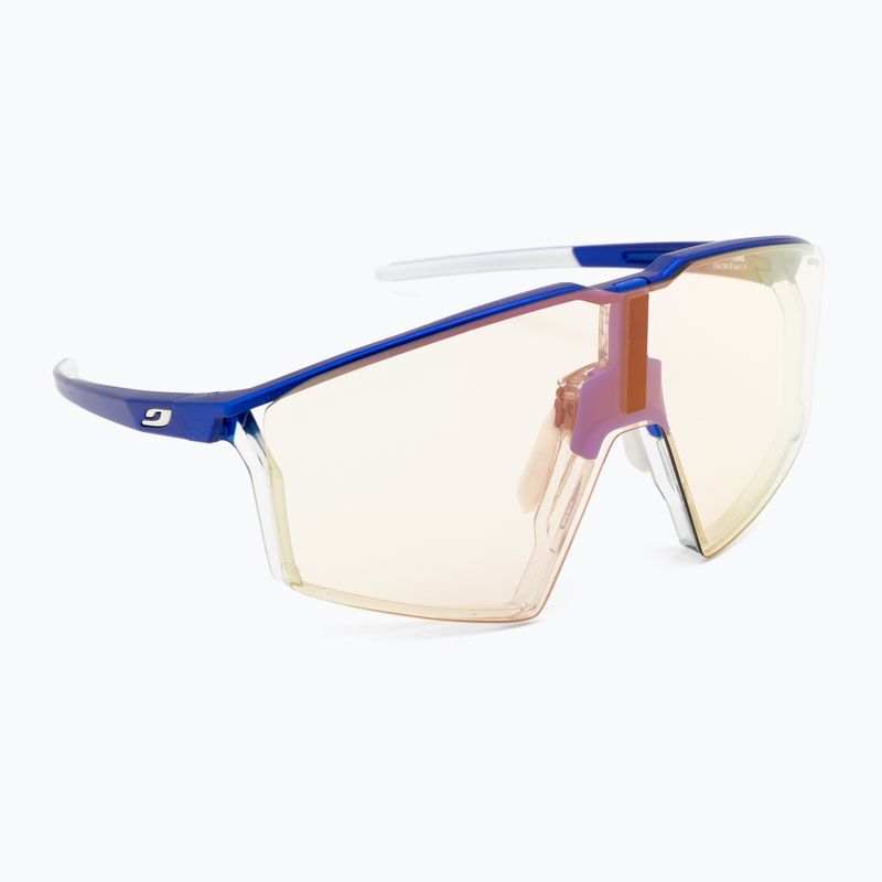 Okulary przeciwsłoneczne Julbo Edge Reactiv Light Amplifier metalic blue/white/multilayer gold pink