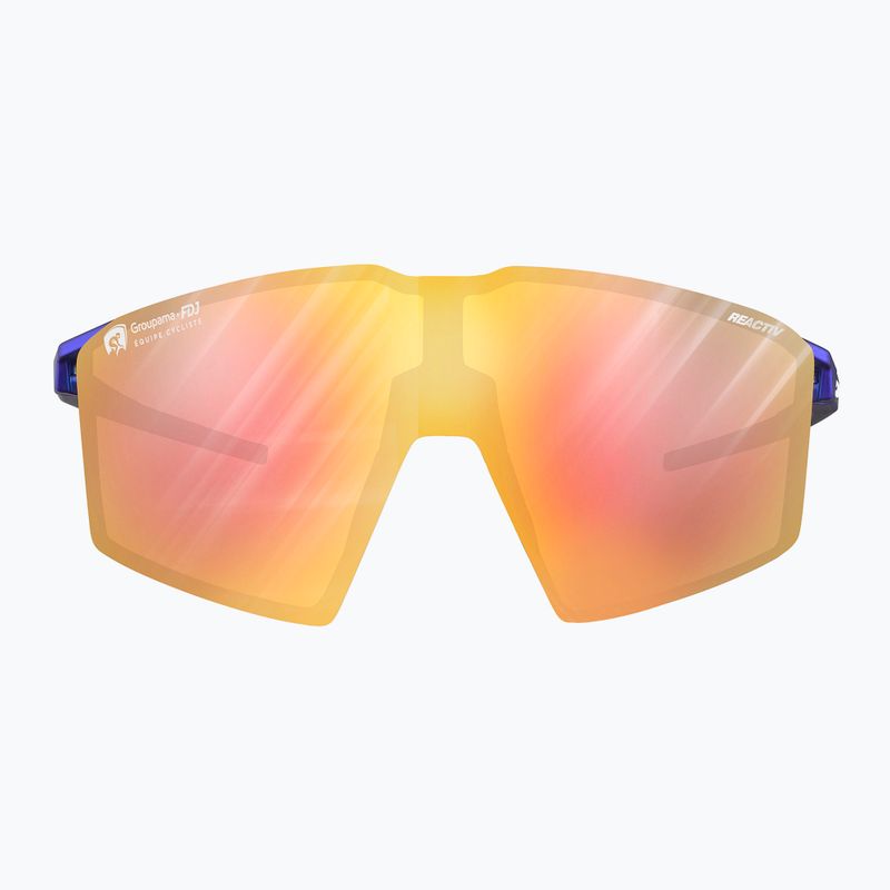 Okulary przeciwsłoneczne Julbo Edge Reactiv Light Amplifier metalic blue/white/multilayer gold pink 6