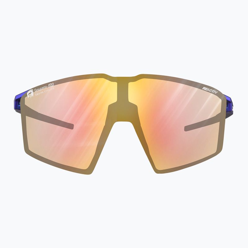 Okulary przeciwsłoneczne Julbo Edge Reactiv Light Amplifier metalic blue/white/multilayer gold pink 7
