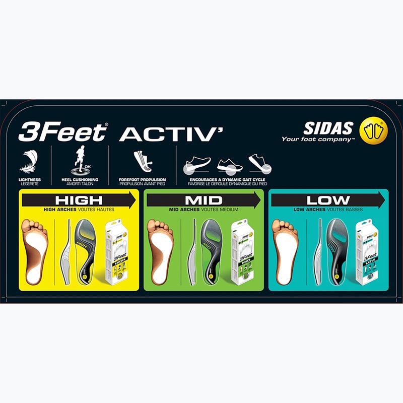 Wkładki do butów SIDAS 3Feet Activ Mid 8