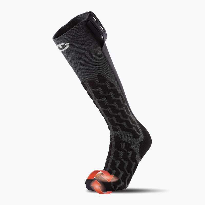 Skarpety ogrzewane Therm-ic Powersocks Heat Fusion Uni grey/ black 6