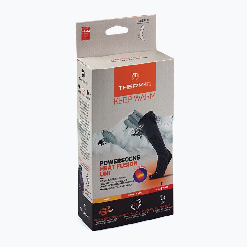 Skarpety ogrzewane Therm-ic Powersocks Heat Fusion Uni grey/ black 7