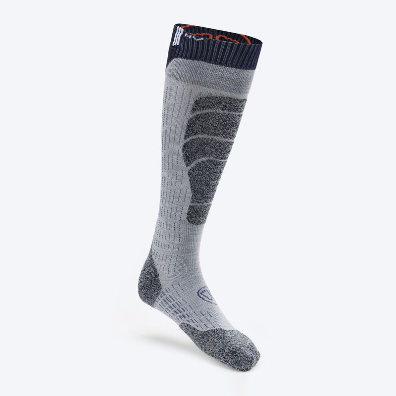Skarpety narciarskie SIDAS Ski Merino gris/orange 2