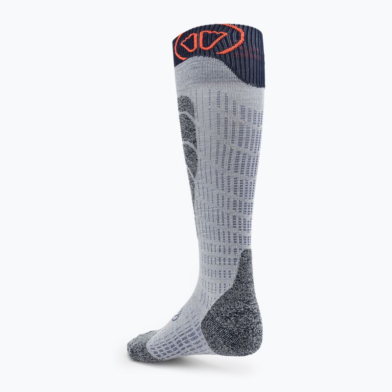 Skarpety narciarskie SIDAS Ski Merino gris/orange 3