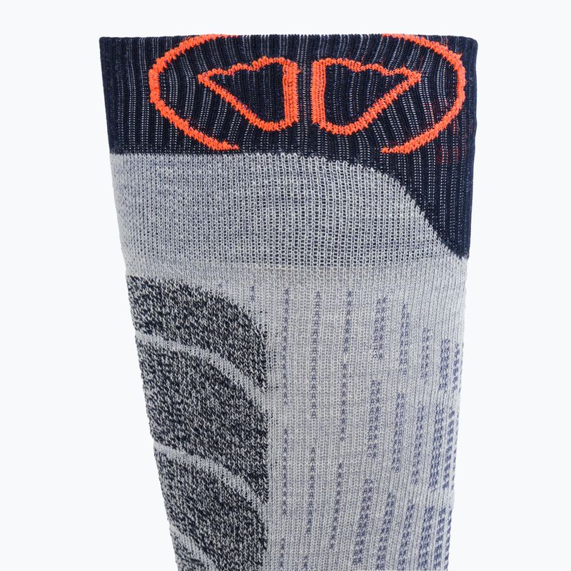 Skarpety narciarskie SIDAS Ski Merino gris/orange 5