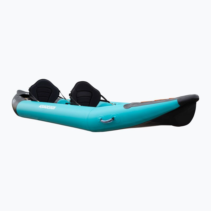 Kajak pompowany 2-osobowy AQUADESIGN Koloa 360 cm blue/black 4