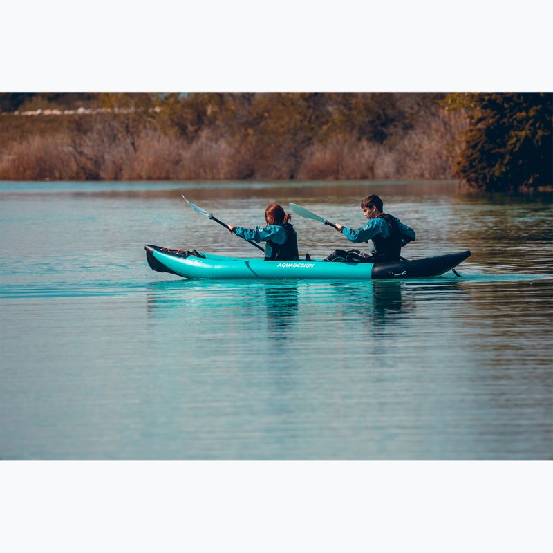 Kajak pompowany 2-osobowy AQUADESIGN Koloa 360 cm blue/black 15