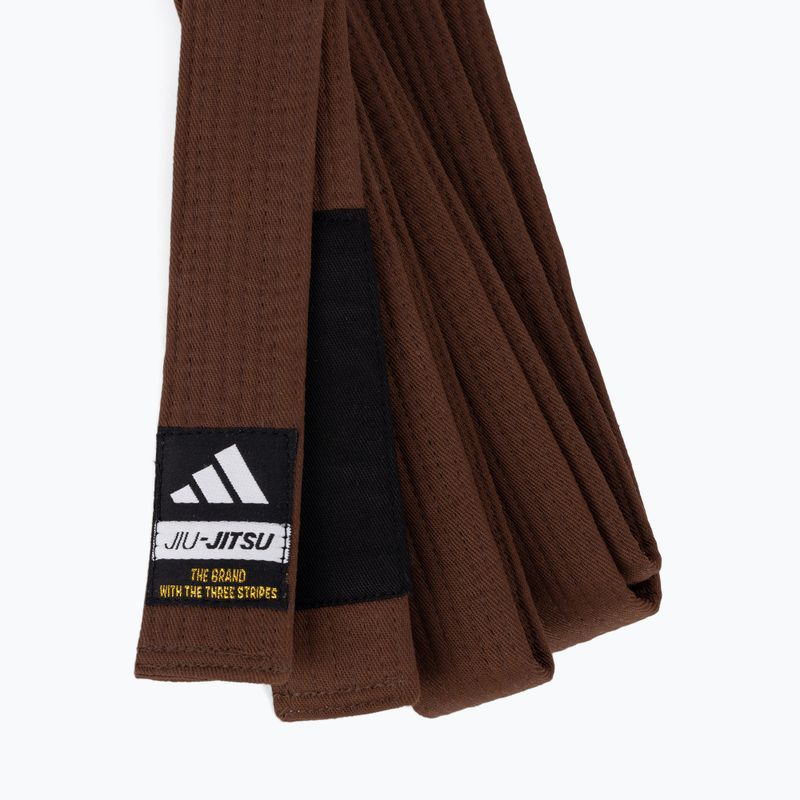 Pas do brazylijskiego jiu-jitsu adidas Elite brown 2