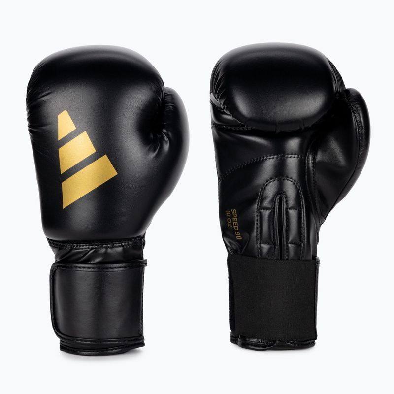 Rękawice bokserskie adidas Speed 50 black/gold