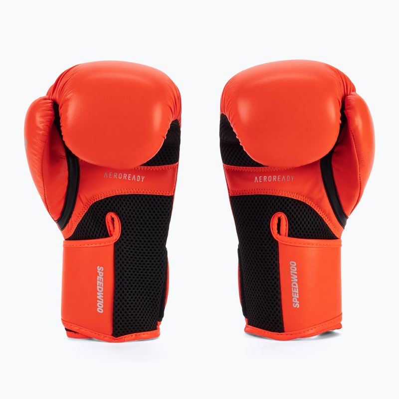 Rękawice bokserskie damskie adidas Speed 100 czerwono-czarne ADISBGW100-40985 2