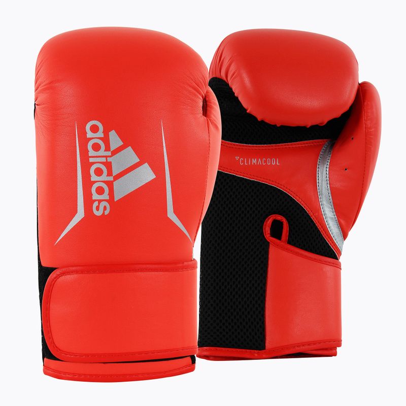 Rękawice bokserskie damskie adidas Speed 100 czerwono-czarne ADISBGW100-40985 6