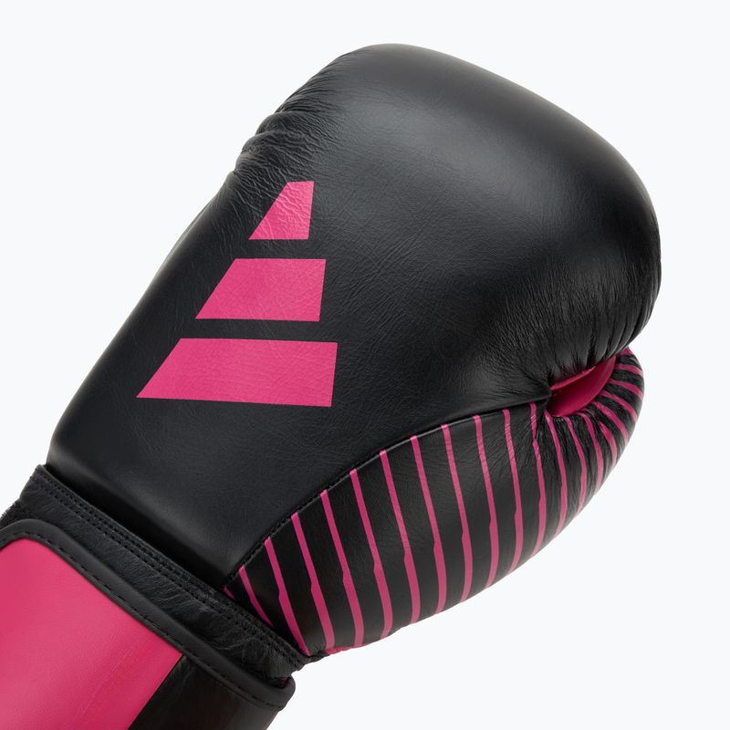 Rękawice bokserskie adidas Wako ADIKBWKF200 black/pink 5