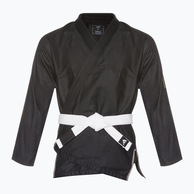 GI do brazylijskiego jiu-jitsu adidas Rookie black/gold 2