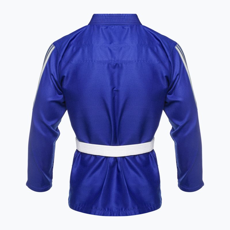 GI do brazylijskiego jiu-jitsu adidas Rookie blue/grey 3