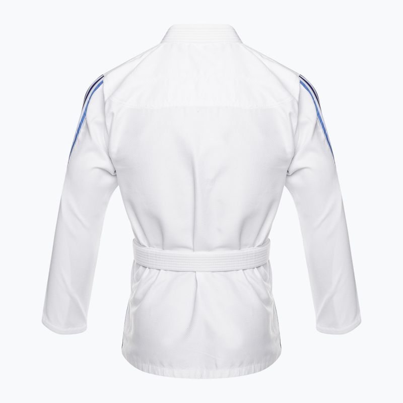 GI do brazylijskiego jiu-jitsu adidas Rookie white/gradient blue 3