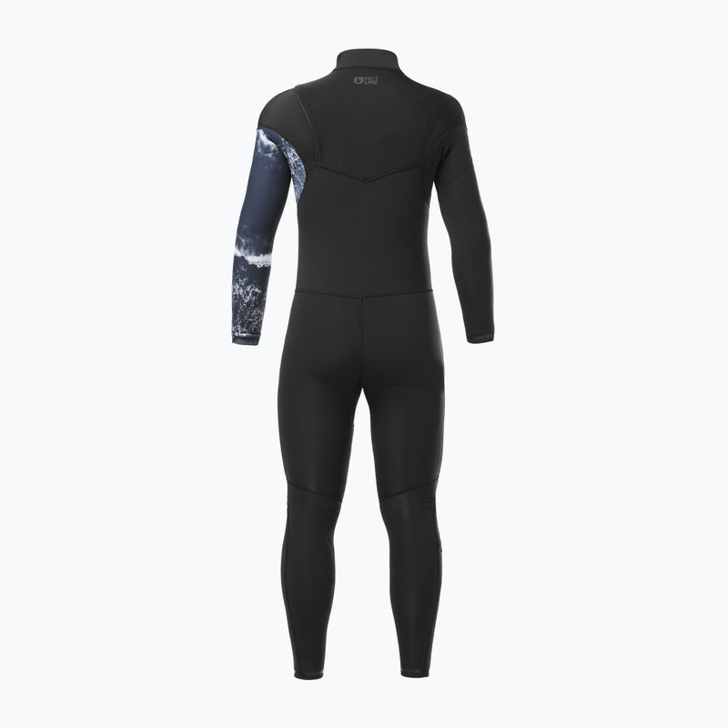 Pianka do pływania męska Picture Equation Print 4/3 mm Front Zip black 2