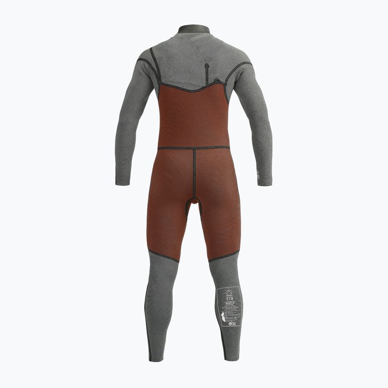 Pianka do pływania męska Picture Equation Print 4/3 mm Front Zip black 4
