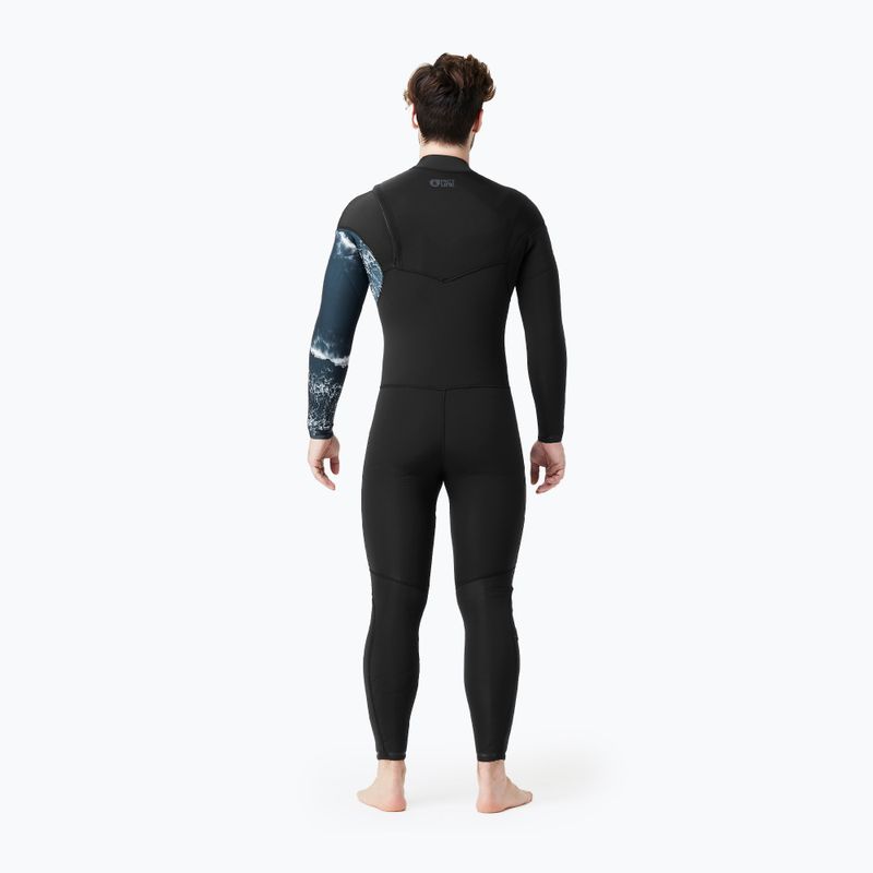Pianka do pływania męska Picture Equation Print 4/3 mm Front Zip black 6