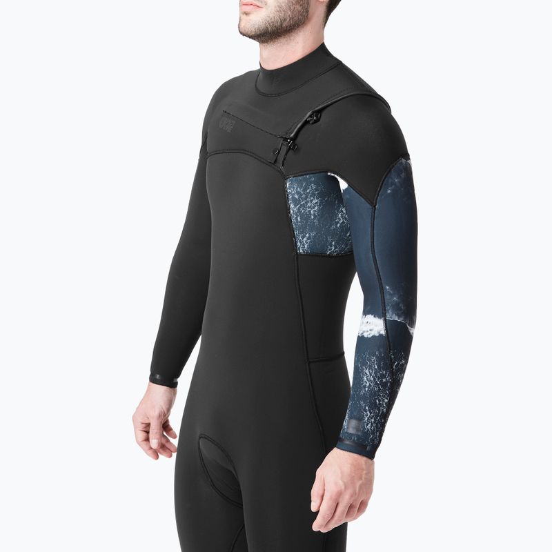 Pianka do pływania męska Picture Equation Print 4/3 mm Front Zip black 8