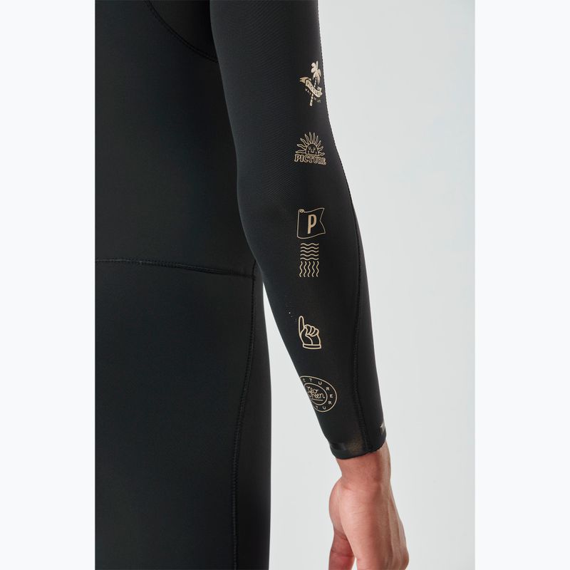 Pianka do pływania męska Picture Equation Logo 3/2 mm Front Zip lm black 7