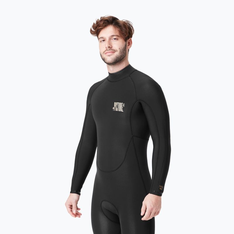 Pianka do pływania męska Picture Equation 4/3 mm Back Zip black 8