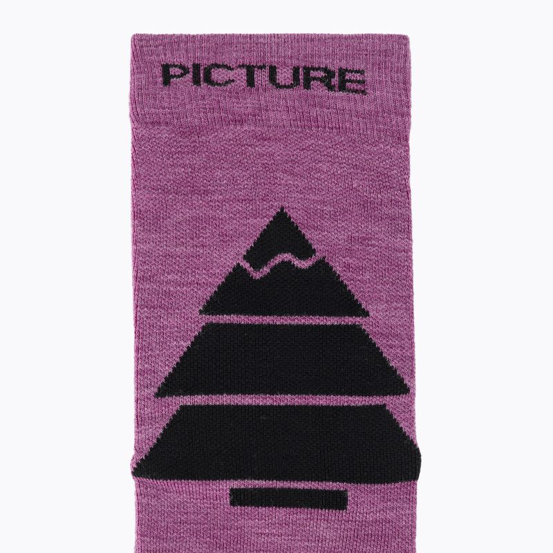 Skarpety narciarskie Picture Wooling bright magenta 4