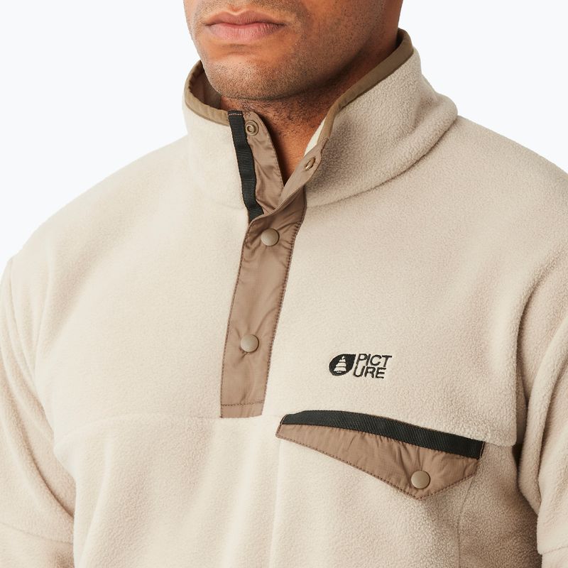 Bluza polarowa narciarska męska Picture Arcca 1/4 Zip pure cashmere 5
