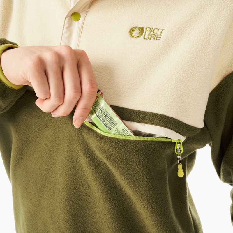 Bluza polarowa narciarska damska Picture Arcca 1/4 Zip tobacco 5