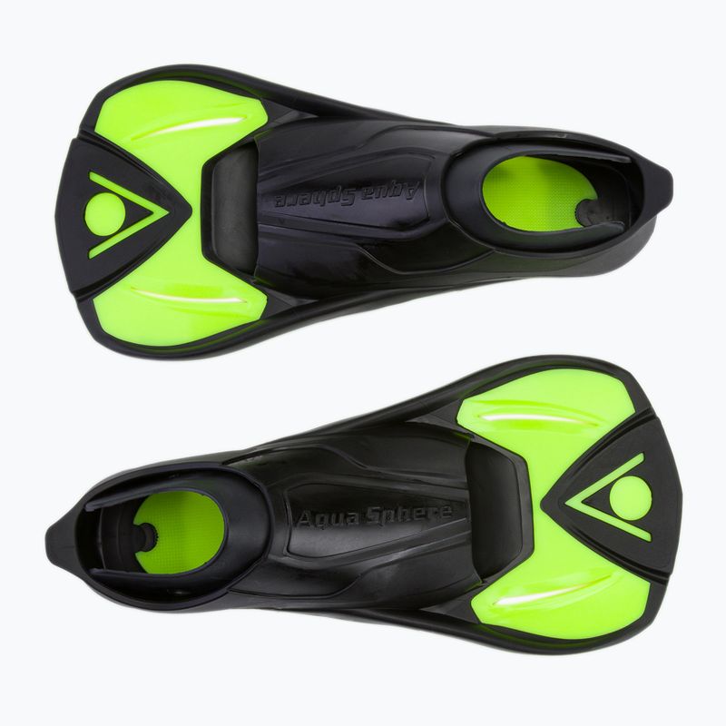 Płetwy do pływania dziecięce Aquasphere Microfin yellow/black 2