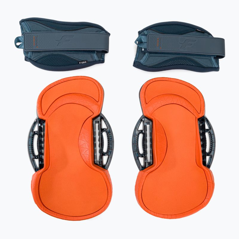 Pady i strapy do kiteboardu F-ONE Platinum 3 Bindings + Handle Slate/Flame