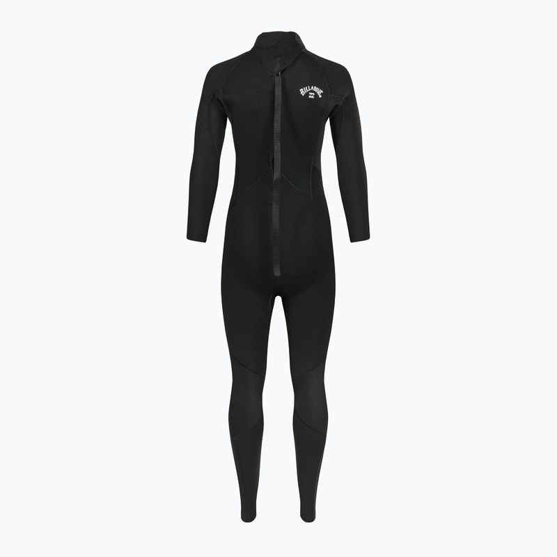Pianka do pływania dziecięca Billabong 3/2 mm Intruder Back Zip GBS black 3