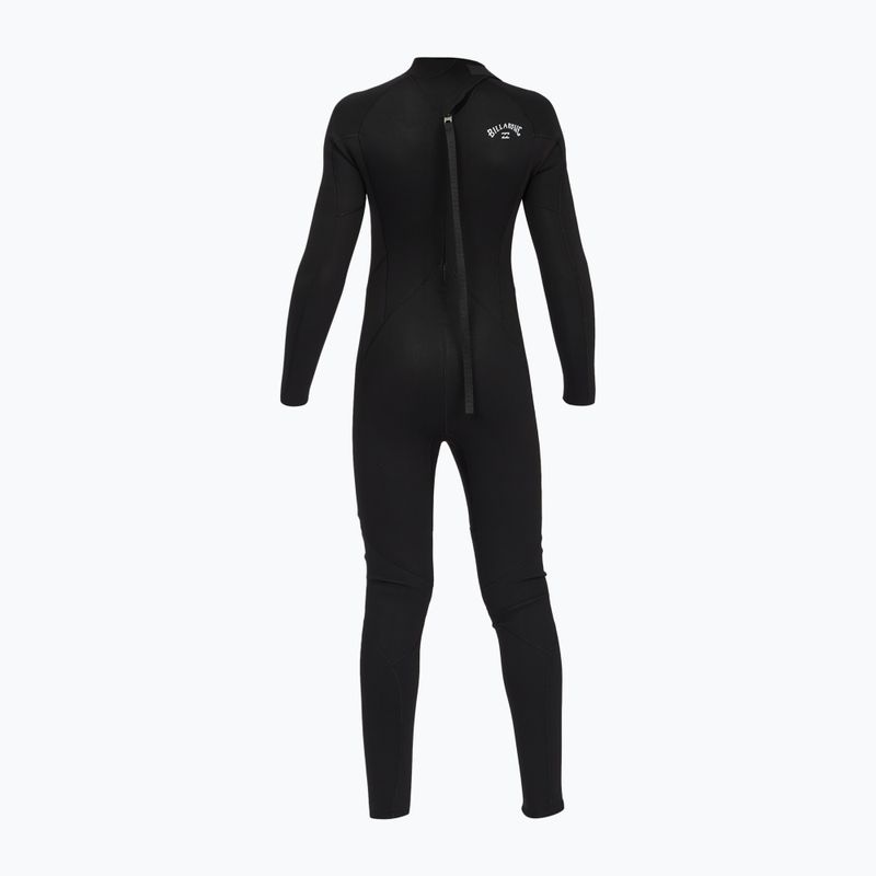 Pianka do pływania dziecięca Billabong 3/2 mm Intruder Back Zip GBS black 7