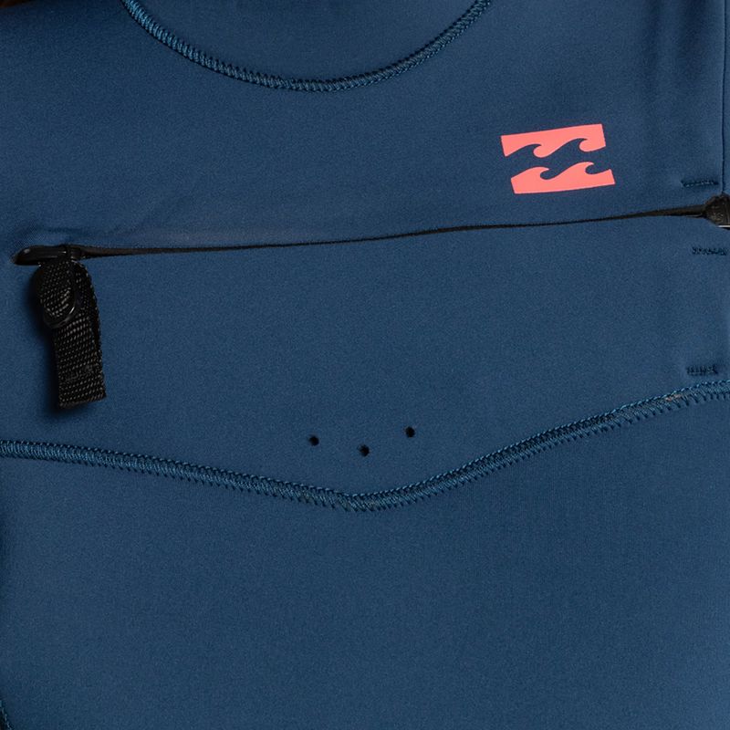 Pianka do pływania damska Billabong 4/3 mm Synergy Chest Zip blue wave 3