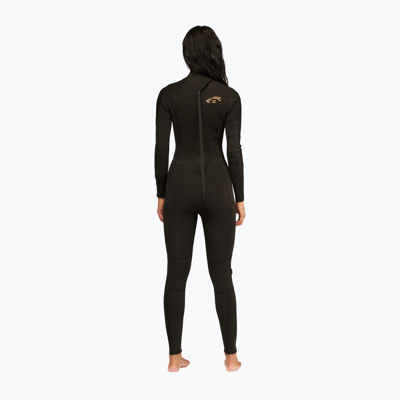 Pianka do pływania damska Billabong 4/3 mm Synergy Back Zip black tie dye 7