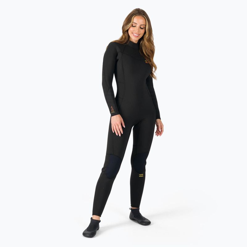 Pianka do pływania damska Billabong 5/4 mm Synergy Back Zip black tie dye