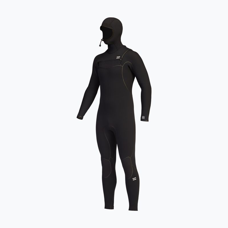 Pianka do pływania męska Billabong 5/4 mm Furnace 2021 Hooded Chest Zip black 6