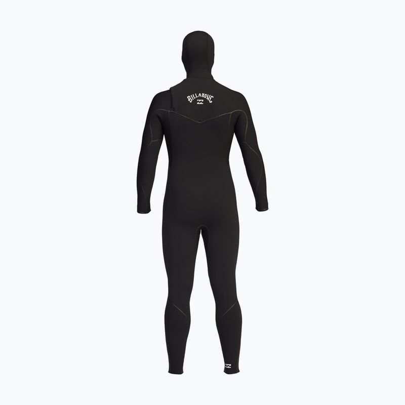 Pianka do pływania męska Billabong 5/4 mm Furnace 2021 Hooded Chest Zip black 7